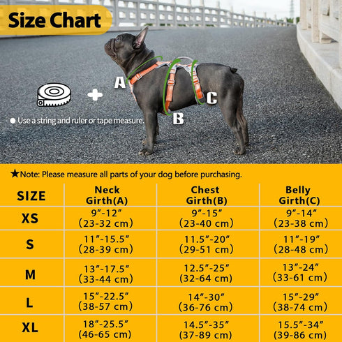 Escape Proof Dog Harness, No Pull Reflective Vest with Lift Handle, Adjustable Pet Harness for Small Medium Large Dogs