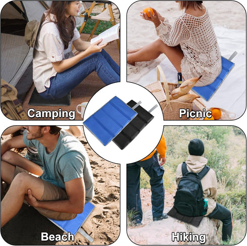 Cosmos 2 Pcs Foldable Seat Cushion Sitting Pad Portable Camping Sit Cushion Sitting Mat Foam Insulated Seat Pad