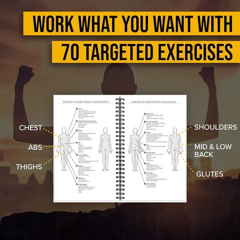 NewMe Fitness Journal for Women & Men - Food & Workout Planner Log Book for Weight Loss and Muscle Gain