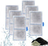 driamor 6 Pack Filter Cartridges for Top Fin EF-S Element and BF5 BETTAFLO Filter, Thickened Replacement Filters with