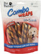 Pet Factory Combo Wraps, Pork Flavored Beefhide, 5" Twist Sticks Dog Chew Treats, Real Chicken Meat Wrap