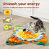 Kandishiex 23.62 23.62 inch Snuffle Mat for Dogs Cats Rabbits, Plush Fabric Flower Shape Slow Eating Mat with Anti-Slip