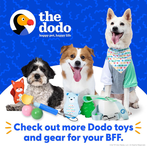 The Dodo Woodland Animals Stuffingless Dog Toy Set: 2pc Bear & Tree, Durable Toys for Dogs