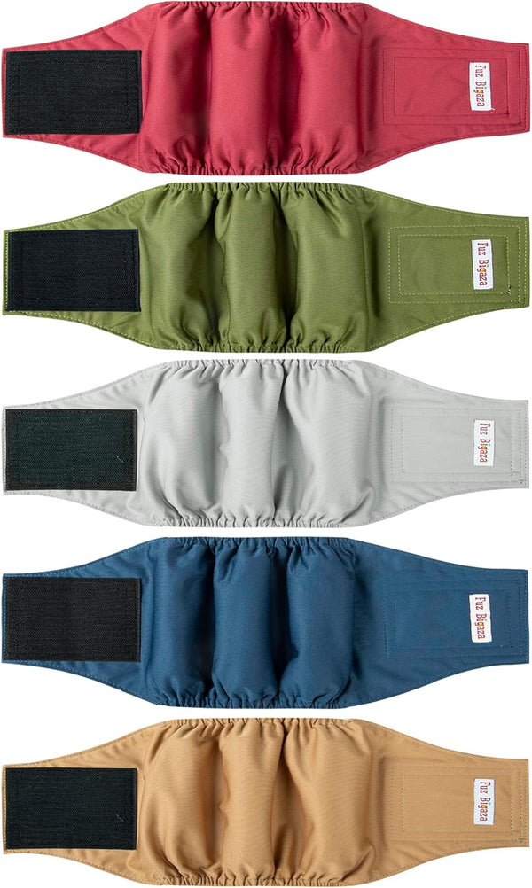Male Dogs Diapers, Washable Reusable High Absorbing Boy Belly Bands Doggy Wraps