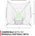 Rukket Baseball/Softball Adjustable Pitching Target, Practice Throwing Target Frame and Net