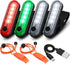 Treela 6 Pcs LED Navigation Kayak Lights with Safety Whistle Battery Operated