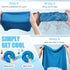 PAWPRO 4 Packs Cooling Towels for Neck and Face, Soft Breathable Gym Towels with Waterproof Bag & Carabiner