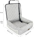 Portable Pet Car Seat for Small to Medium Dogs - Striped Booster Bed (Size M)