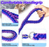 Dog Leash Rope Chain - Heavy Duty Nylon Rope Metal Chain for Medium Large Dogs - 6ft Chew Proof Training Walking