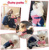 SILD Pet Denim Jumpsuit Dog Jeans, Cool Blue Coat for Medium Small Dogs, Classic Jacket