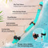 Kids Snorkel Set, Dry Top Anti-Fog Panoramic View Mask, Snorkeling Gear with Carry Bag for Youth Boys and Girls
