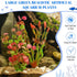 LIYAOLI 2 Pack Aquarium Artificial Plants Tall Realistic Fish Tank Plants Decor with Stable Base, Safe Soft Leaves