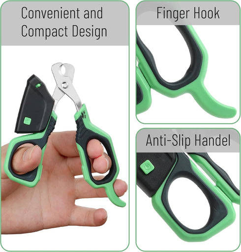 Trimmer, Trimmer Mr. Pen- Cat Nail Clipper with Adjustable LED Light, Green Cat Nail Cat Claw Clippers, Cat Clippers