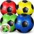 Junkin 4 Pcs Soft Foam Soccer Ball, 6'' Size 2, Indoor Outdoor Mini Sponge for Kids Beginner Practice