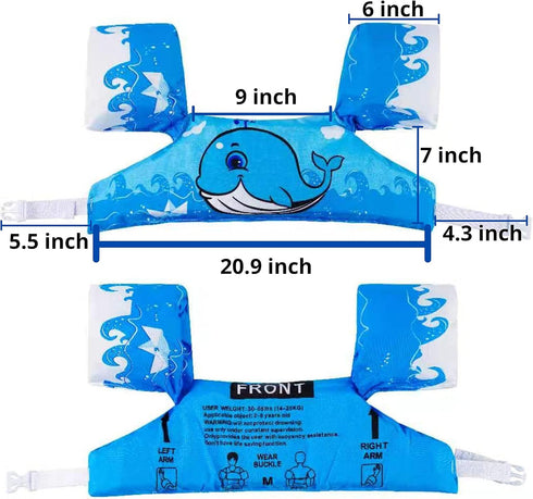 Puddle Swim Jumper for Girls & Boys 22 to 66 Pounds - Swim Vest, Floaties, Paddle Pal for Kids