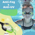 Vvinca Kids Swim Goggles, No Leaking Anti Fog Toddler Goggles with Quick Adjust for Ages 3-14