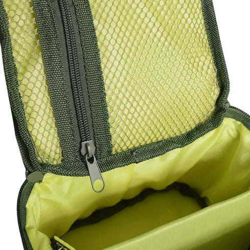 Fishing Tackle Bag, Waterproof Fishing Bag with 3 Adjustable Dividers for Portable Fishing Reel & Gear (Army Green)
