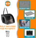 17 16 15in K&H Pet Products Enclosed Dog Cat Car Seat, Travel Safety Carrier for Pets, Dog Travel Car Seat, Soft-Sided