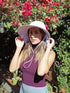 Tirrinia Wide Brim Womens Hiking Hat with Large Neck Flap - UPF 50+ Sun Protection