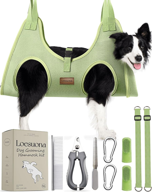 Loesuona Dog Grooming Hammock for Dogs Cat Grooming Hammock,Dog Sling for Nail Trimming