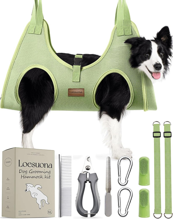 Loesuona Dog Grooming Hammock for Dogs Cat Grooming Hammock,Dog Sling for Nail Trimming