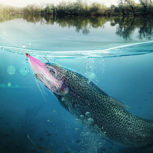 Shaddock Fishing Clouser Minnow Fly Fishing Flies, Streamer Wet Salmon Trout Steelhead Jig Hooks Sea Bass Striper