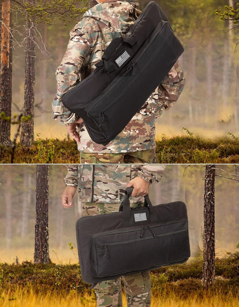 28/32 inch Soft Rifle Case, Short Rifle Bag Gun Case Lightweight, Small Shotgun Bag with Adjustable Shoulder Strap