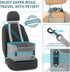PETSFIT Dog Car Seats for Small Dogs Patented Safety Buckles Safety Tether Foldable Travel Dog Booster Car Seat Reduces