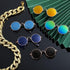 7 Pieces Dog Costume Set with Adjustable Gold Pet Chain and Funny Cute Sunglasses for Small Dogs