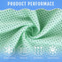 60 Pack 40"x12" (GR-60) QBrand Cooling Towels, Ice Breathable Chilly Sweat Rag Microfiber Workout Rags for Gym Towels
