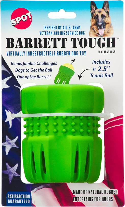 SPOT Ethical Products Large Barrett Tough Tennis Jumble Dog Toy