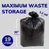 12PK 5 1.2ml ActiveDogs Dog Poop Bucket Bags - Heavy Duty Gallon Poop Bags for Dogs Waste Removal Trash Can, Bucket