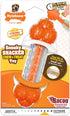 Nylabone Strong Chew Sneaky Snacker Treat Toy - Interactive Enrichment Chew Toys, Bacon Flavor (Medium/Wolf)