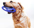 SuperChewy Tough Tug-of-War Flying Disc Toy - Lifetime Replacement, Strong Natural Rubber, Great Tug Disc Fetch Toy for