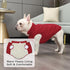 2 Layers Fleece Lined Warm Dog Jacket - Soft Windproof Medium Dog Coat for Winter (Red XL)