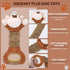 Squeaky Dog Toy with Crinkle Paper, Interactive Plush Chew Toy for Puppies and Dogs, Great for Tug of War