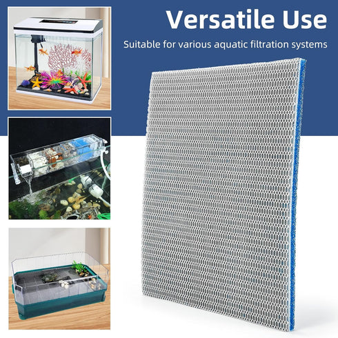 Multi-Layer Aquarium Filter Media, Customizable Filter Floss & Sponges for Fish Tanks and Ponds