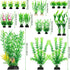 Fish Tank Plants, 20pcs Artificial Green Plants Aquarium Decorations, Fish Tank Accessories for Household and Office