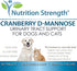 Cranberry D-Mannose for Dogs, UTI Support, Immune Health Supplement, 150 Chewable Tablets for Bladder