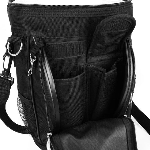 Intech Golf Bag Cooler and Accessory Caddy - Portable Soft Sided 10-Can Insulated Cooler Bag for Golf Cart