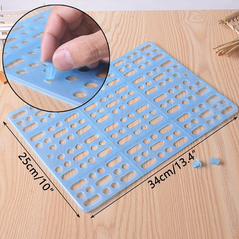 6 Chinchillas Pcs Rabbit Cage Mats,Mat for Wire Floor,Cages Plastic Bunny Feet Pad Playpen Feet Mats Floor Feet Pads