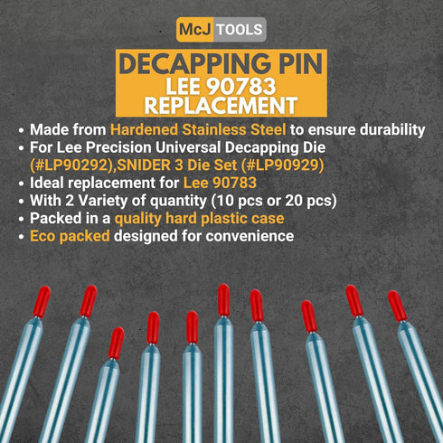 Reloading Decapping Pins - 10 pack