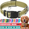 TECEUM Reflective Pet Collar – Basic Nylon Dog Collar – Quick Release Buckle – Olive – M – Fits Small, Medium and Large