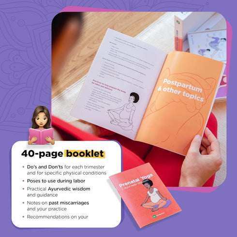 Set WorkoutLabs Prenatal Yoga & Ayurveda Cards Healthy and Conscious Pregnancy Guide with Ancient Wisdom in a Modern
