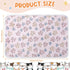 4 Pcs Pet Blanket, Dog Puppy Blanket, Paw Print Fleece Blanket for Small Medium Pet, Warm Soft Sleep Mat, Large (41 x