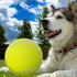 Dog Toy Ball - 9.5" Large Tennis Balls for Dogs, 2 Pack Inflatable Rubber Balls with Pump & Needle