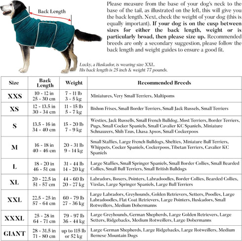 Double Layer Luxurious Dog Robe Towel, Fast Drying Bathrobe, Ultra Soft & Super Absorbent Wearable Dog Towels (XL,