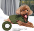 2 Layers Fleece Lined Warm Dog Jacket for Puppy, Soft Windproof Small Dog Coat, Green XS