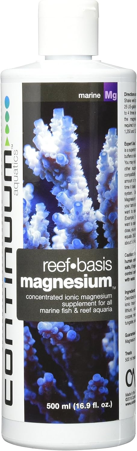 Continuum Aquatics ACO30525 Reef Basis Magnesium Liquid for Aquarium, 16.9-Ounce, 500-ml