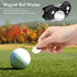 Skylety 4 Pcs Golf Divot Repair Tool - Metal Foldable Switchblade with Magnetic Pop-up Button Ball Marker
